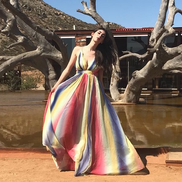 L'ATISTE Dresses & Skirts - 🚨CYBER SALE🚨 Rainbow Vision Rainbow Print Dress